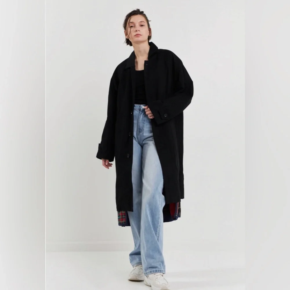Grey Lab - Reversible Check Long
Coat Multi.  Color: Multiple - Picture 4 of 12